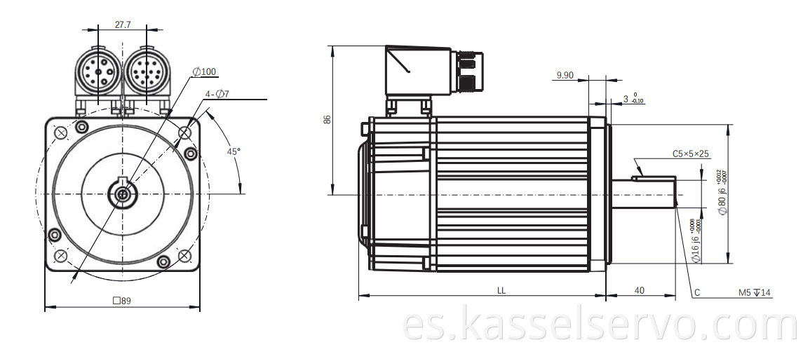 Z8A 400V 750W 90mm